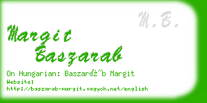 margit baszarab business card